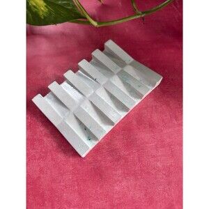 Handmade Soap Dish Cement Soap Holder Self Draining Bathroom Kitchen Speckled